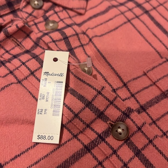 NWT MADEWELL PULLOVER FLANNEL TOP - Picture 4 of 4